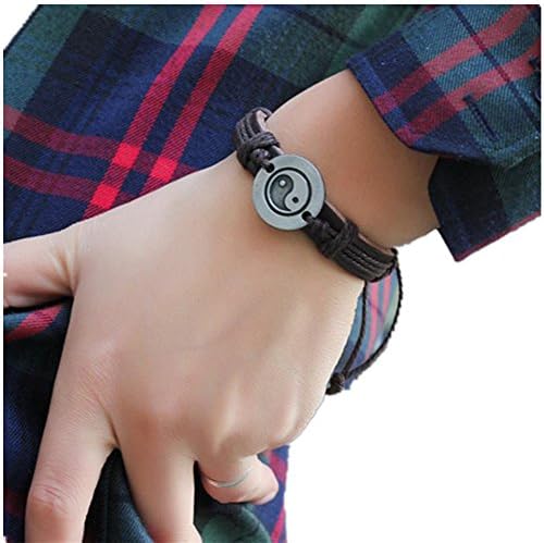 Lisingtool Bracelet,Tai Chi Ying Yang Bracelet Men Women Wrist band
