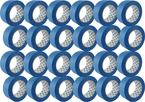 24 Roll 1.88"x 60yd 14 Day Clean Release Painters Tape Bulk, 2 inch Blue Painters Tape Case, Blue Tape 2 inch, Painter's Tape 2 inch, Blue Painters Tape 1.88 inch, Blue Masking Tape 2 inch