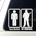 Customize Right My Brother Your Brother - Decal Bumper Sticker - Marine Core Navy Army Air Force National Guard Protect USA