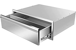 AHLOKI Outdoor Kitchen Drawer Single BBQ Drawer Stainless Steel, 30W X 10H X 23D Inch