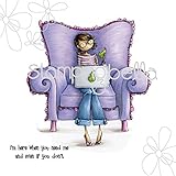 Stamping Bella Uptown Girl Perry On Her Laptop Cling Rubber Stamp, 6.5