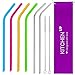 REGULAR SIZE Reusable Straws for 30 oz Tumbler Yeti/Rtic - Silicone Straws + Reusable Stainless Steel Straws Set - 4 Reusable Silicone Straws + 2 Reusable Metal Straws - Reusable Drinking Straws