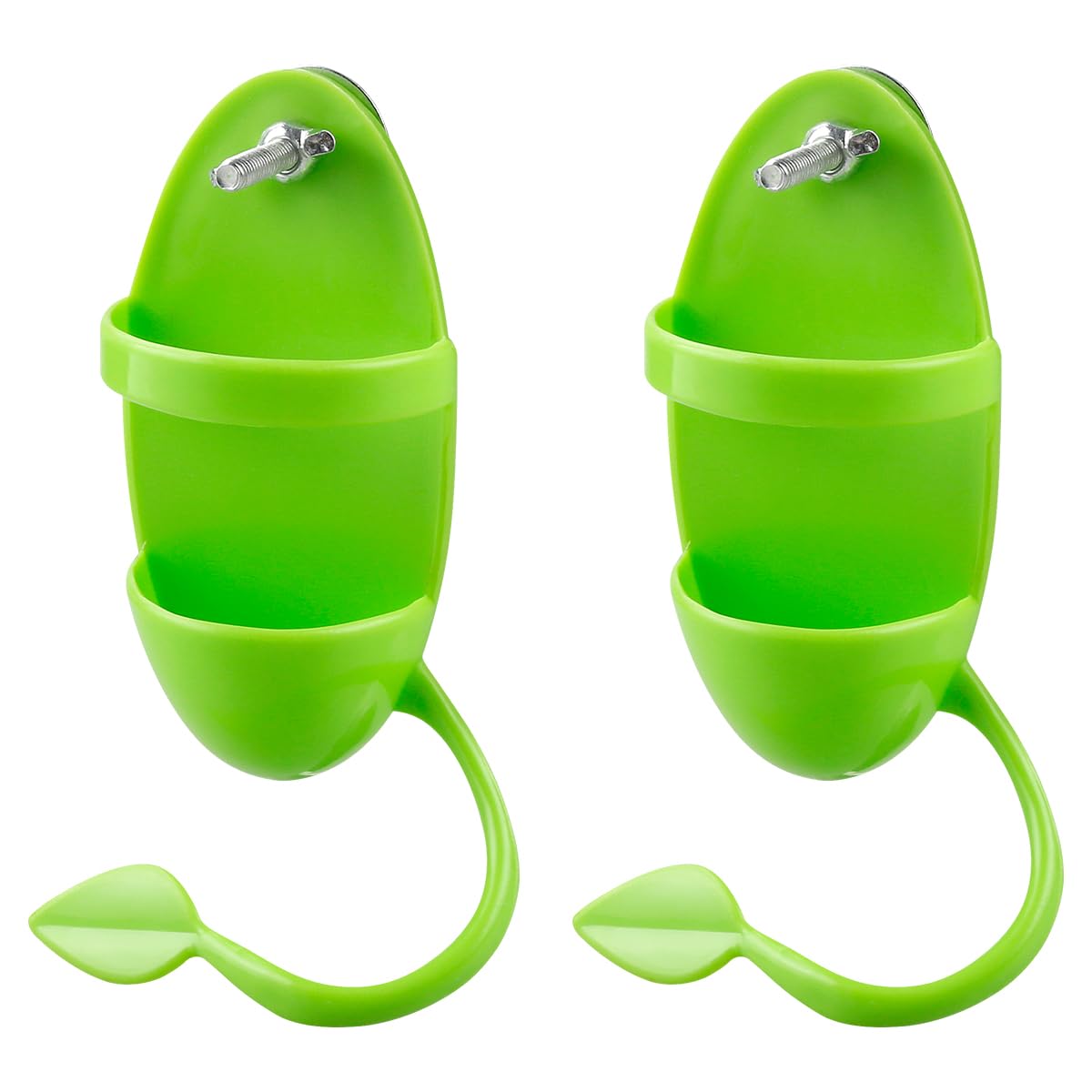 GLADFRESIT 2Pcs Bird Parrot Cuttlebone Holder with Perches,Secure Feeding Racks for Healthy Birds