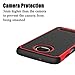 Elegant Choise Moto Z3 Case, Moto Z3 Play Case, Hybrid Dual Layer Shock Absorbing Anti-Scratch Rugged Bumper Armor Defender Protective Case for Motorola Moto Z Play 3nd Gen 2018 (Red)