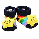 Aivtalk Unisex Baby Cute 3D Cartoon Short Sock Slipper Shoe Bootie-Star