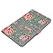 Sunmns Flower Wallet PU Leather Photo Album Compatible with Fujifilm Instax Mini 12 11 9 8 90 26 7s Instant Camera Film, Polaroid Snap Zip Z2300 PIC-300 Film (Retro Floral)