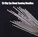 25 Big Eye Hand Sewing Needles 1.37 Inch Length Large Eye Stitching Needles in Sandalwood Tube Large-Eye Hand Sewing Needles Self-Threading Hand Sewing Needles