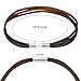 JEWELRIESHOP Monotone Rough Finish Genuine Leather Wrap Bracelet Wristband