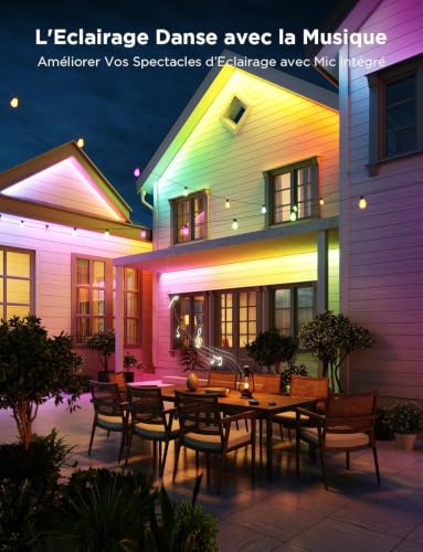 Govee LED Strip 10M Outdoor IP65 Waterproof, RGB Strip Multicolor | APP Control, Outdoor Lights for Eaves Balcony Garden Pool