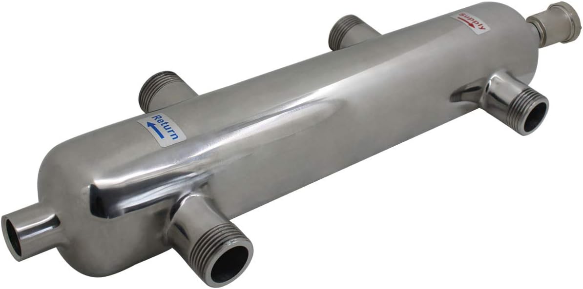 Hydraulic Separator Boiler Buddy Buffer Tank for ufh Manifold Under Flooring underfloor Water Heating Manifold 3/4 1 1-1/4 1-1/2 inch (3/4 inch) - Image 3