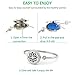 AZORA Essential Oil Diffuser Bracelet Stainless Steel Slide Locket Charm with 8 Refill Pads Jewelry Gift (Flower Oil Bracelet)