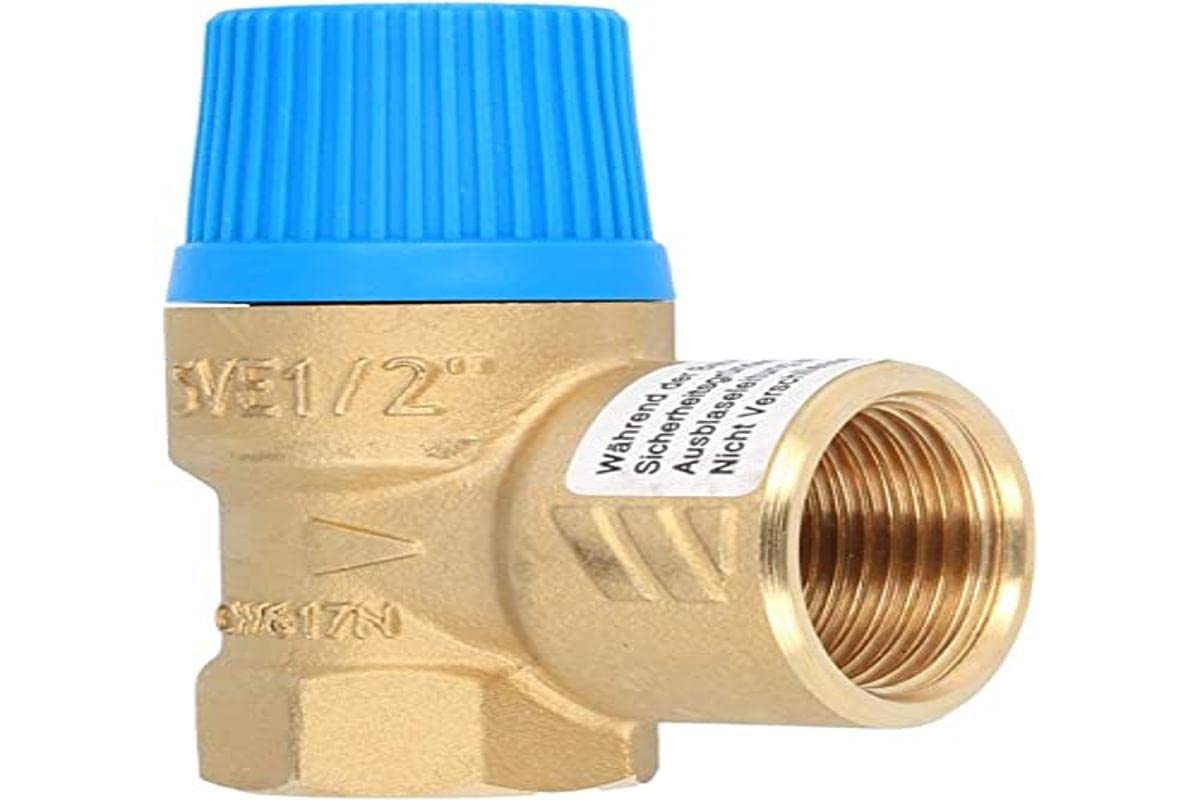 Watts Membrane Safety Valve for Closed Water Heaters DIN 4753 10 Bar Up to 75 kW Intake 1/2 Inch Output 3/4 Inch