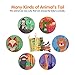 TUMAMA Baby Book Toys, Animal’s Tails Nontoxic Fabric Baby Soft Cloth Books Early Education with BB Device for Babies, Toddler, Infants and Kids, Pack of 2