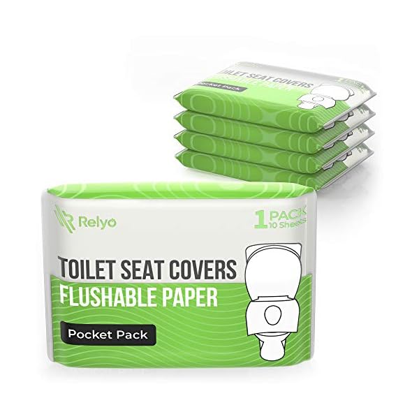 Toilet Seat Covers Paper Flushable (50 Pack) - XL Flushable Paper Toilet Seat Covers for Adults and Kids Potty Training…