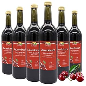 BLEICHHOF® Zure kersensap – 100% heerlijk direct sap – [6 x 0.72L] Vers fruit – zonder toegevoegde suikers en…