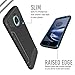 Moto Z Force / Moto Z Force Droid Case, TUDIA Carbon Fiber Design Lightweight [TAMM] TPU Bumper Shock Absorption Case for Motorola Moto Z Force (Black)