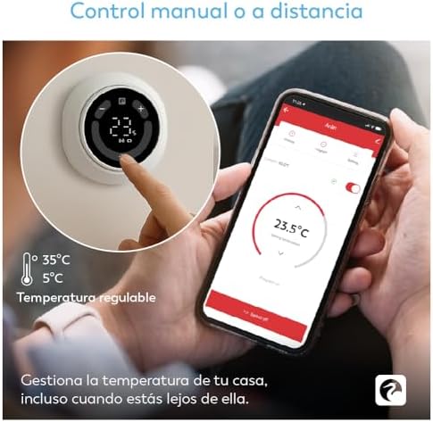 - Set di testine Duo per radiatore + sensore portatile, valvola termostatica, controllo app e voce (Alexa e Google Home), modalità manuale/automatico.Necessario dispositivo Bridge/HUB ZigBee 3.0