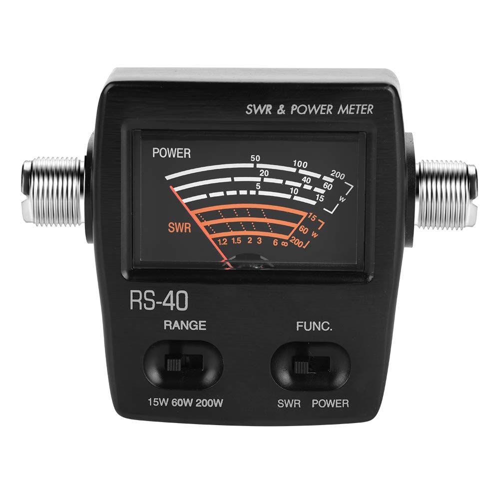 Bewinner Professional UV Segment Standing Wave Meter Power Meter for Testing SWR Power Portable Standing Wave Meter for Car Radio Amateur Radio Enthusiasts