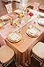 ShinyBeauty 60inx102in Sequin Tablecloth-Rectangular-Rose Gold-for Wedding/Christmas Party Linen Rose Gold Sparkly Table Cover for Banquet