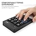 Wireless Numeric Keypad, Vive Comb External Number Pad Portable Numpad with 2.4G Mini USB Receiver for Laptop, Desktop, PC, Notebook-Black