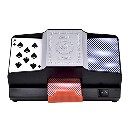 win-full Card Shufflers Battery Operated-Professional Card Shuffler 1-2 Decks High Speed Automatic Plastic Shuffling Machine Playing -Card Games Shuffler
