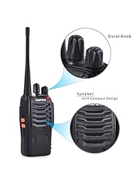 Neoteck Walkie Talkies   Radio de 2 vías UHF 400   470 MHz Walky Talky de largo alcance con auriculares originales 16 CH correa única con luz LED de voz prompt para supervivencia de campo, ciclismo, senderismo 8 unidades