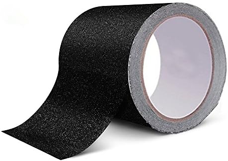 Aibily Anti Slip Traction Tape, Multiduty Staircase Step Treads Tape for Aisle，Safety Walk Tape for Wood Flooring ,Strong Abrasive Adhesive Tape.(Black)