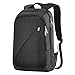 REYLEO Business Laptop Backpack Men Women Lightweight Office Computer Back Pack Water Resistant Slim Rucksack for College Travel Commuter Black Bag