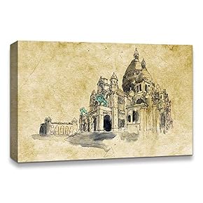 Freehand Sketching of Scenery Pictures Home Wall for...
