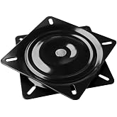 Dailydanny Heavy Duty Bar Stool Swivel Replacement for Recliner Chair &amp; Bar Stool Square Swivel Furniture Replacement(Ball Bearing) (6 inch)
