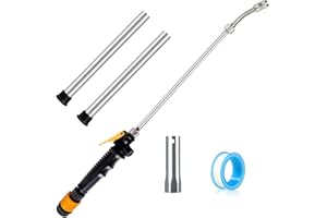 PERSIMCX RV Water Heater Anode Rod & RV Water Heater Flush Wand, 9.25"L x 3/4" NPT Magnesium Rod for Suburban (Flush Wand & 2Pack Anode Rod)