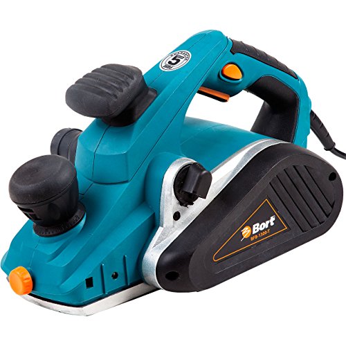 Bort Elektrohobel BFB-1300-T Hobelbreite: 110mm, 1300 W, Spantiefe: 0-3.5mm, Falztiefenanschlag, Staubbeutel, Betrieb im Stationäreinatz