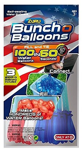Bunch O Balloons, Red, White, and Blue (3 Bunches 100 Water Balloons)