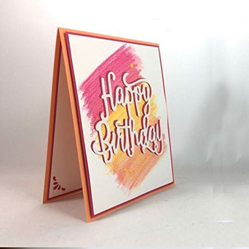 Metal Cutting Dies, Scrapbooking Photo, Album Decor, Stencil Template Paper Card Making, Embossing DIY Crafts Molds (Happy Birthday) - Thumbnail 5