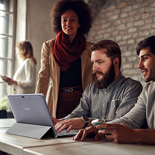 Tablet-10-Pulgadas-8-Core-TOSCIDO-Android-100-Certificado-por-Google-GMS-4G-LTE-Tablets4GB-de-RAM-y-64-GBDobles-SIM-GPSWiFiTeclado-BluetoothRatonFunda-para-Tableta-y-Mas-Incluidos-Gray