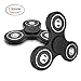 wisdomspot Fidget Spinner Toy Stress Reducer Perfect for ADD, ADHD, Anxiety and Autism Adult Children for Killing Time, Black