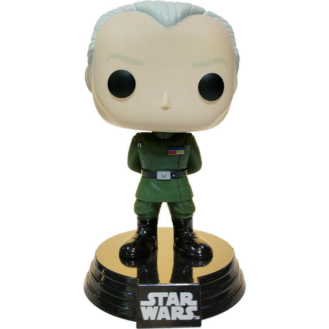¡Funko Pop! Figura de vinilo exclusiva de Star Wars Smuggler's Bounty Death Star Grand Moff Tarkin #159 (incluida con estuche protector Pop Box)
