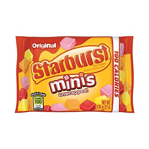 STARBURST Minis 100 Calories Original Fruit Chews Candy Bulk Pack, .95