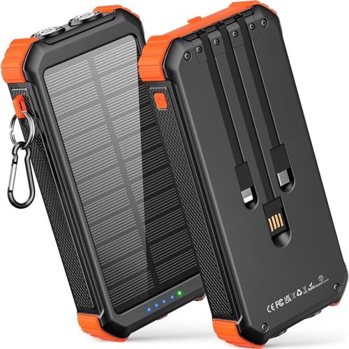 Photo 1 of LATIMERIA Solar Charger Power Bank, 45800mAh Portable Phone Charger with USB C in/Output, 5V3.1A QC 3.0 Fast Charging for Cellphone, External Battery Pack Compatible with iPhone Samsung Google etc