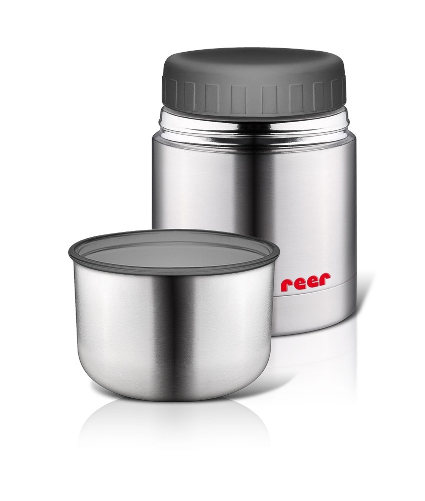 Reer 90430 - stainless steel warming box for food with cup, 350ml