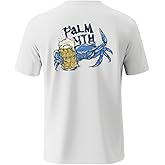 Palmyth Fishing Shirts for Men Sun Protection Shirts Short Sleeve UPF 50+ T-Shirt Tee Quick Dry