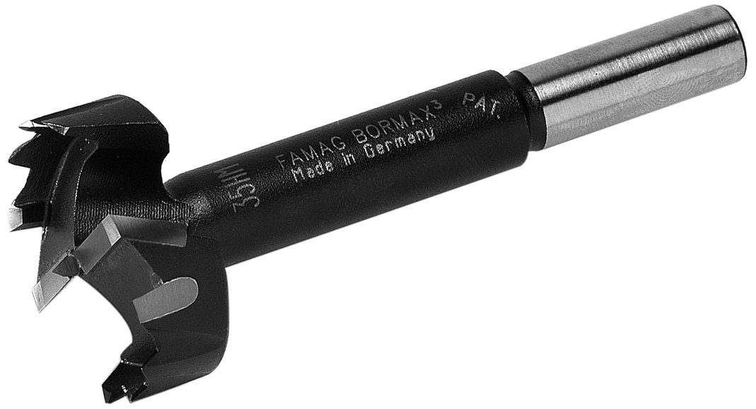 Famag Bormax HM Centre Bit Diameter 35 MM for Soft and Hard-Top-Service Life, 1663035