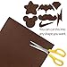 8 Pieces Leather Repair Patches, First-aid for Sofas Car Seats, Handbags Jackets, 8-inch by 12-inch, Brown
