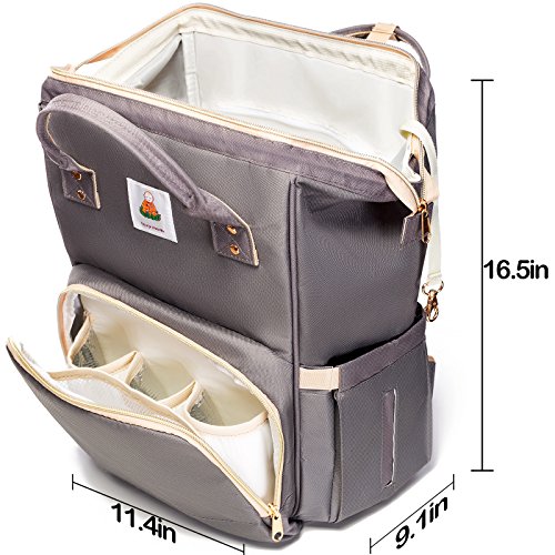Diaper Bag Backpack - Baby Bags for Mom, Girls & Boys | BEST 2018 Women Organizer for Boy & Girl with Bookbag - Thumbnail 4