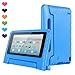CAM-ULATA Amazon Kids Kindle Fire 7 Case 2015 Release for Boys&Girls, Tablet 7 inch Cover Shock Proof Protective with Handle Stand Holder Light Weight (Previous Generation - 5th) Blue