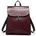 SiMYEER Women's Pu Leather Backpack Purse Ladies Casual Shoulder Bag School Bag for Ladies