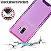 BAISRKE for S9 Plus Case, Shock Absorption Flexible TPU Soft Edge Bumper Anti-Scratch Rigid Slim Protective Cases Hard Plastic Back Cover for S9+ Plus - Pink Purple Gradient