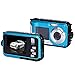 Fitiger Digital Camera 2.7 inch +1.8 inch Screens HD 1080P CMOS 16x Zoom Camcorder Mini Camera-Blue