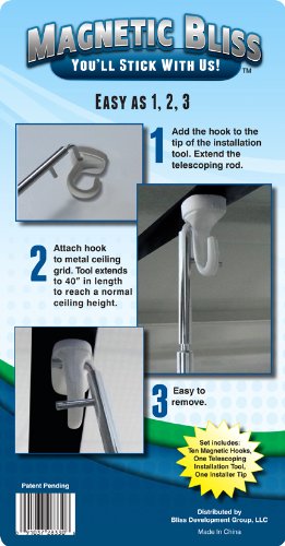 Magnetic Bliss Magnet Ceiling Hooks Installer Kit Amazon Co Uk