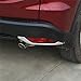 Vesul Chrome Rear Fog Light Lamp Cover Reflector Trim Compatible with Honda HR-V HRV Vezel 2016 2017 2018